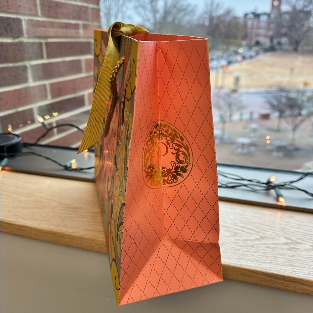 Colorful Patterned Gift Bag with Ribbon - Picture 2 of 3